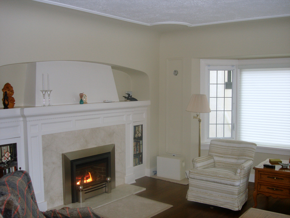 Living room interior painted by Surrey BC Painters Blue Chip Painting
