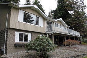 Tan, white, brown exterior paint