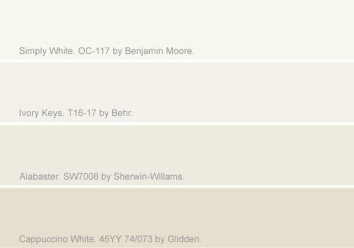 Off-white colour trends for interior and exterior painting